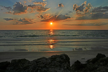 Image showing Ocean Sunset