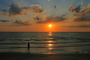 Image showing Ocean Sunset