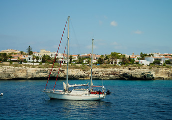 Image showing Yacht in Harbor