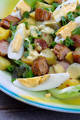 Image showing Potato and Sausage Salad