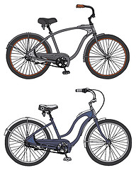 Image showing Classic bicycles