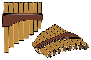 Image showing Old flutes