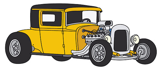 Image showing Yellow hot rod