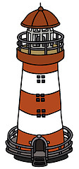 Image showing Old red lighthouse