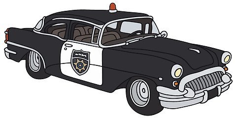 Image showing Old police car