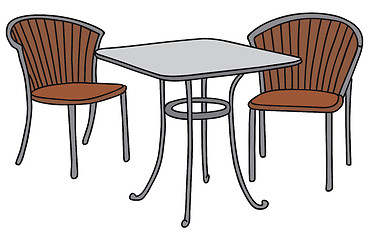 Image showing Table and chairs