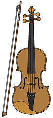 Image showing Classic violin