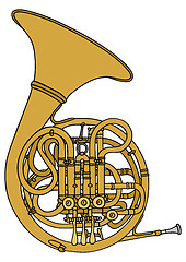 Image showing French horn