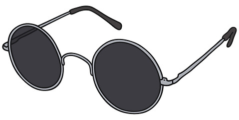 Image showing Classic black glasses