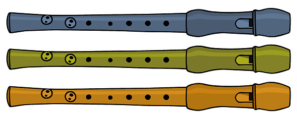 Image showing Color flutes