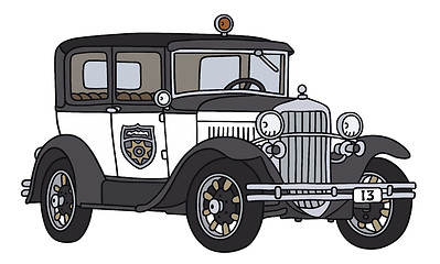 Image showing Vintage police car