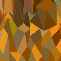 Image showing Copper Brown Abstract Low Polygon Background