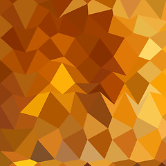 Image showing Gamboge Yellow Abstract Low Polygon Background