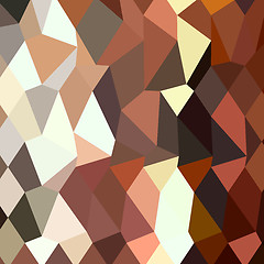 Image showing Burnt Sienna Abstract Low Polygon Background