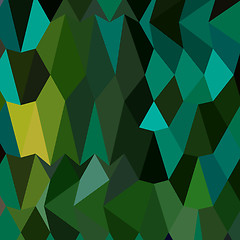 Image showing Brunswick Green Abstract Low Polygon Background