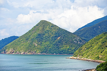 Image showing Crimea mountains and Black sea landscape