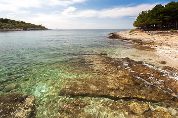 Image showing Wild beach in Pula, Croatia