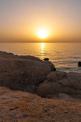 Image showing Sea Sunset in Egypt 