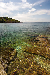 Image showing Wild beach in Pula, Croatia