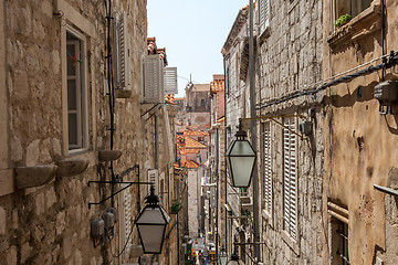 Image showing Narrow street of Rovinj, Croatia