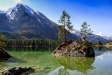 Image showing alps, ramsau-hintersee