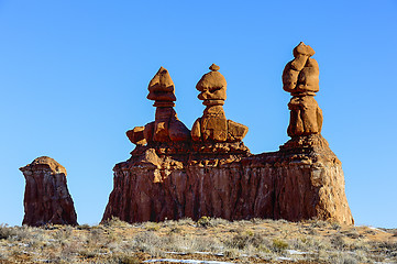 Image showing three generals, goblin valley, ut