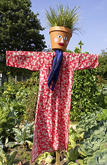 Image showing Female scarecrow