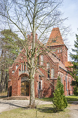 Image showing Typical church Baltic Sea