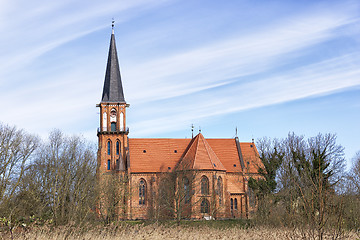 Image showing Typical church Baltic Sea