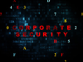 Image showing Protection concept: Corporate Security on Digital background