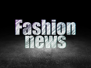 Image showing News concept: Fashion News in grunge dark room