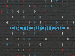 Image showing Finance concept: Enterprise on wall background