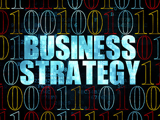 Image showing Business concept: Business Strategy on Digital background