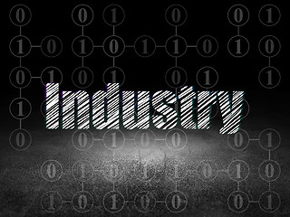 Image showing Finance concept: Industry in grunge dark room