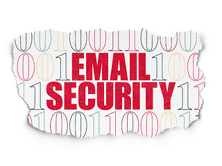 Image showing Safety concept: Email Security on Torn Paper background