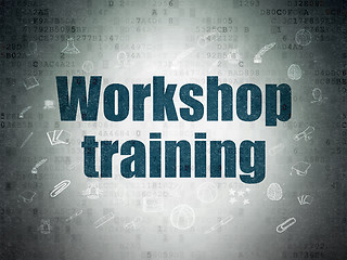 Image showing Education concept: Workshop Training on Digital Paper background