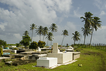 Image showing cemetery by the sea