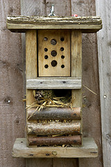 Image showing wooden birdhouse