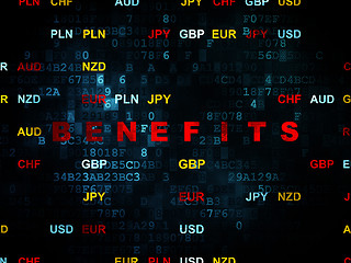 Image showing Finance concept: Benefits on Digital background