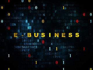 Image showing Finance concept: E-business on Digital background