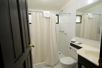 Image showing tile bathroom hotel