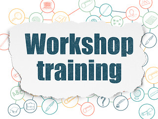 Image showing Education concept: Workshop Training on Torn Paper background