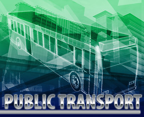 Image showing Public transport Abstract concept digital illustration