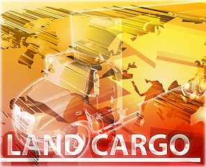 Image showing Land cargo Abstract concept digital illustration