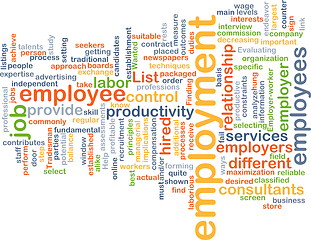 Image showing Employment background concept