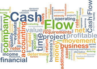 Image showing Cash flow background concept