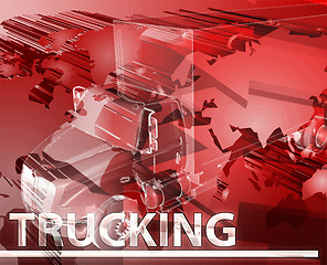 Image showing Trucking Abstract concept digital illustration