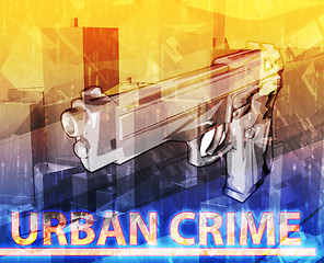 Image showing Urban crime Abstract concept digital illustration