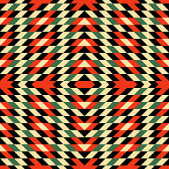 Image showing Seamless geometric background. Mosaic. 