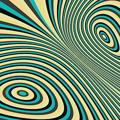 Image showing Abstract swirl background. Pattern with optical illusion. 